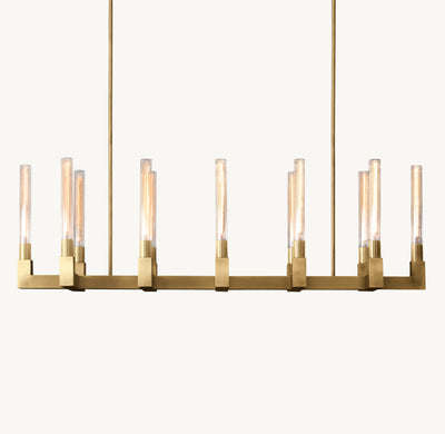 Heritage Cannele Linear Chandelier – 55"