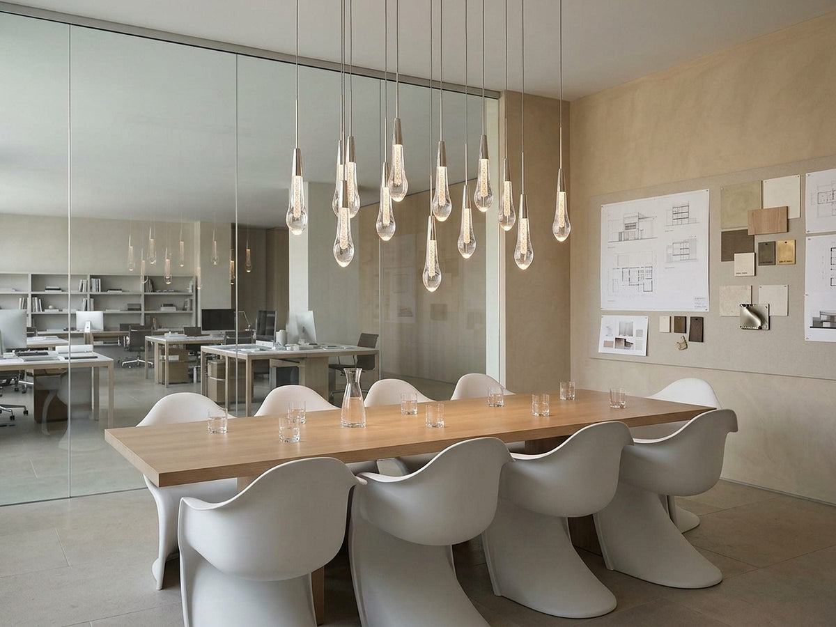 Signature Soltaire Linear Chandelier in Nickel