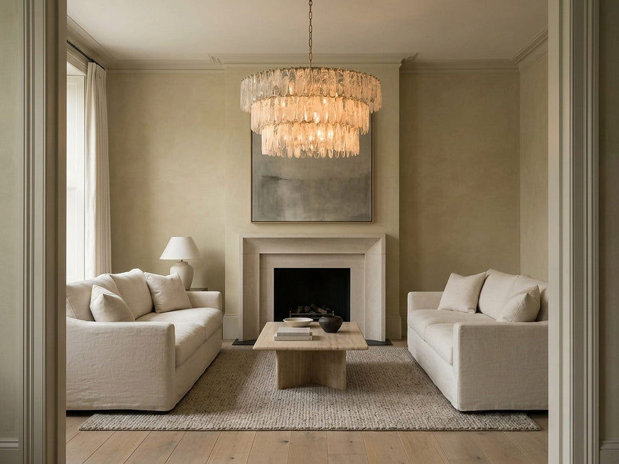 Heritage Tronchi Smoke Glass Round Chandelier