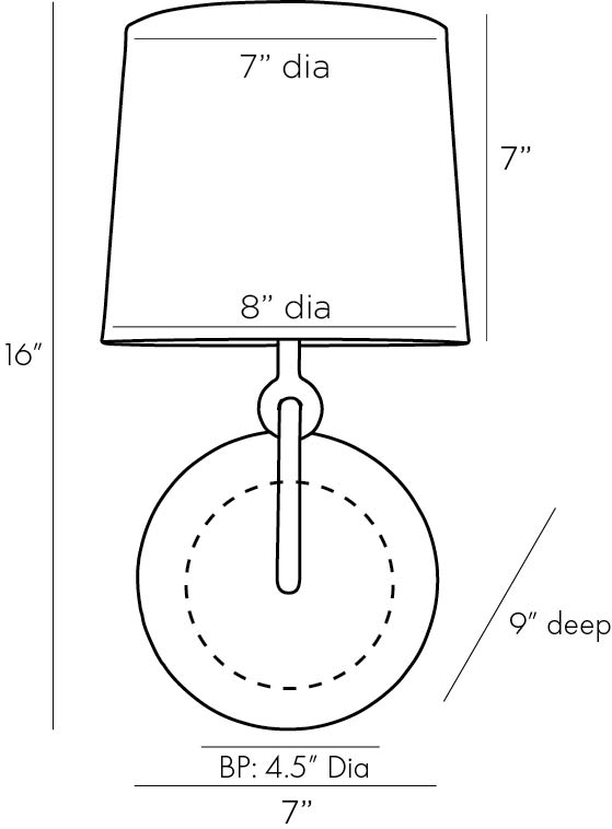 Sculptural Giles Wall Sconce