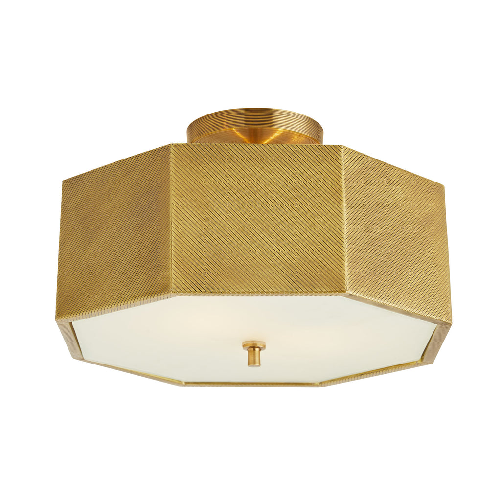 Sculptural Grespan Semi-Flush Mount
