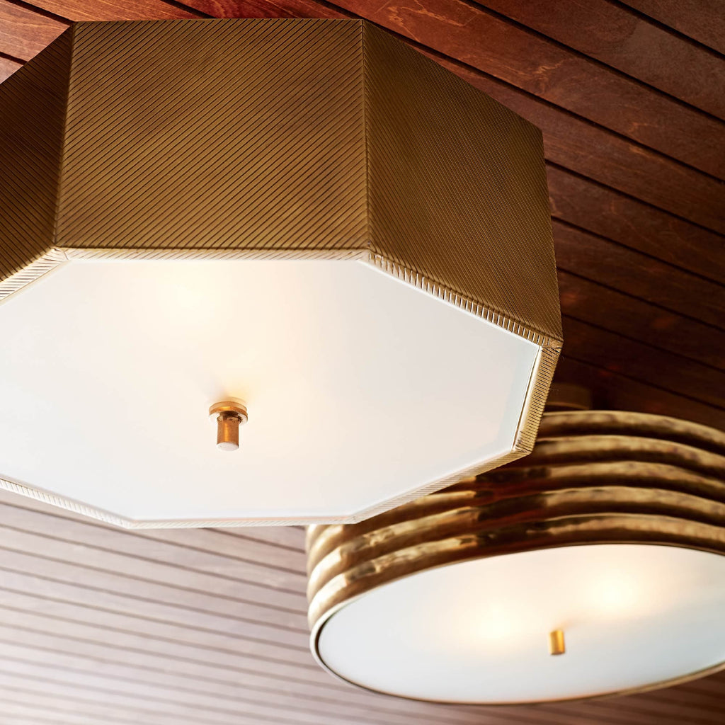 Sculptural Grespan Semi-Flush Mount, alternate view