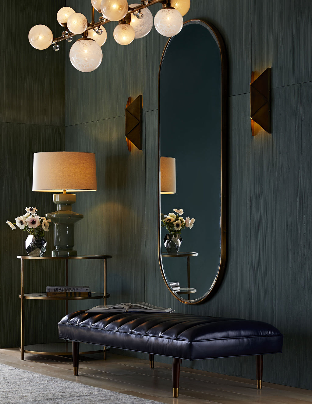 Sculptural Upson Wall Sconce, alternate view