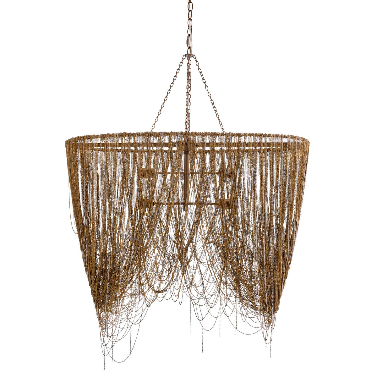 Sculptural Layla Linear Chandelier, alternate view