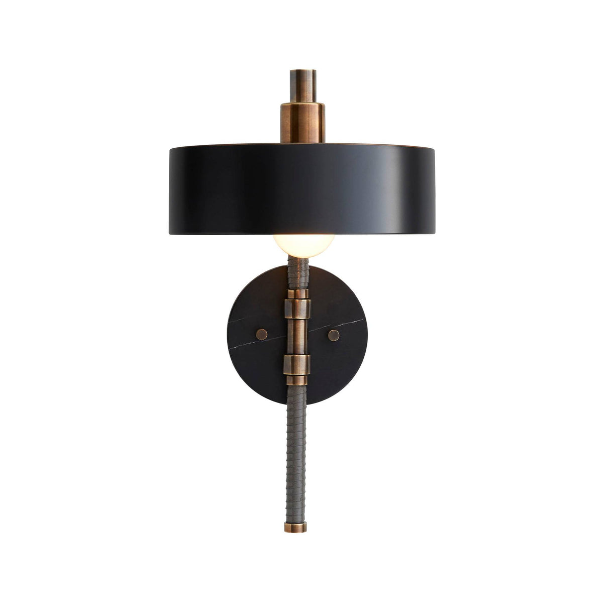 Sculptural Aaron Wall Sconce – Black