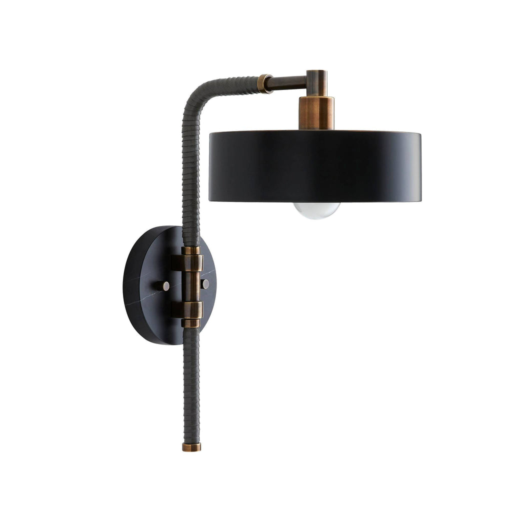 Sculptural Aaron Wall Sconce – Black
