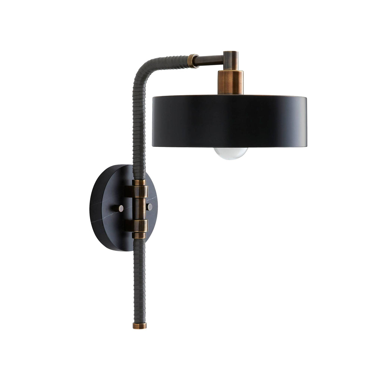 Sculptural Aaron Wall Sconce – Black