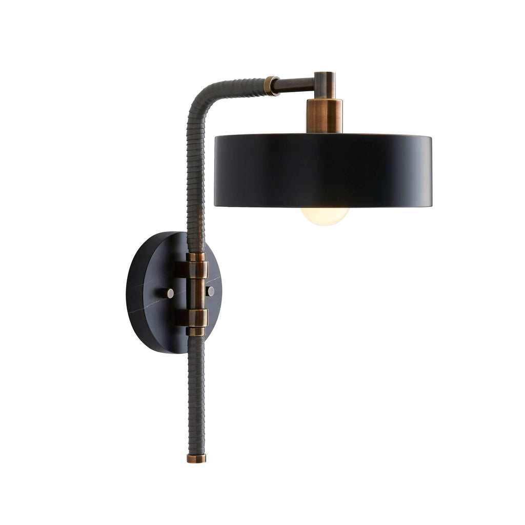 Sculptural Aaron Wall Sconce – Black