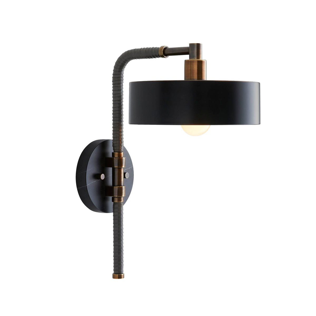 Sculptural Aaron Wall Sconce – Black
