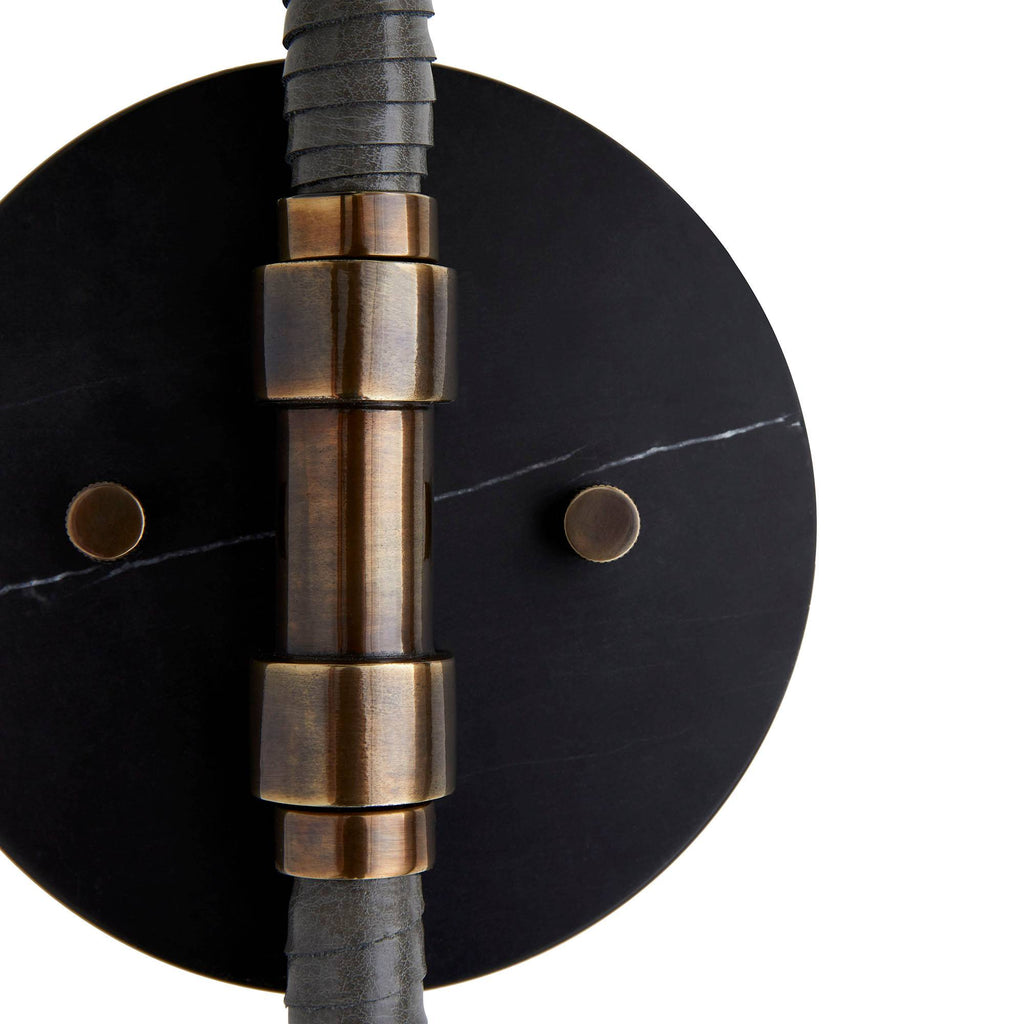 Sculptural Aaron Wall Sconce – Black