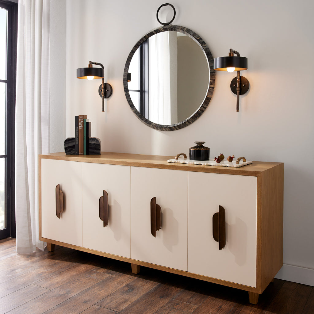 Sculptural Aaron Wall Sconce, alternate view