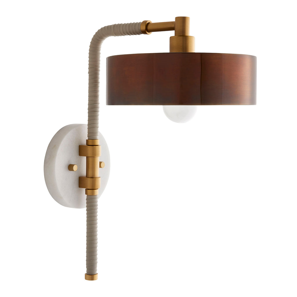 Sculptural Aaron Wall Sconce – Brown