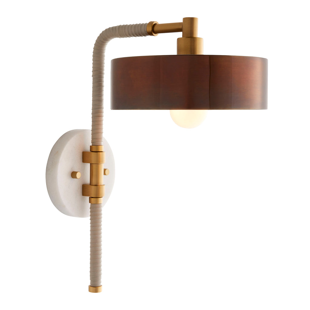 Sculptural Aaron Wall Sconce – Brown
