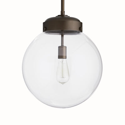 Sculptural Reeves Large Outdoor Pendant – Brown
