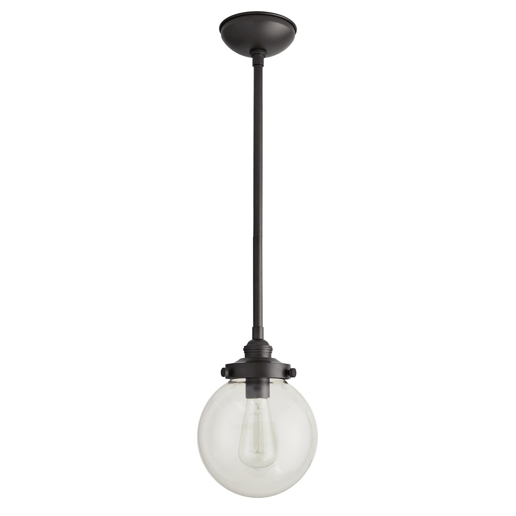 Sculptural Reeves Small Outdoor Pendant – Gray