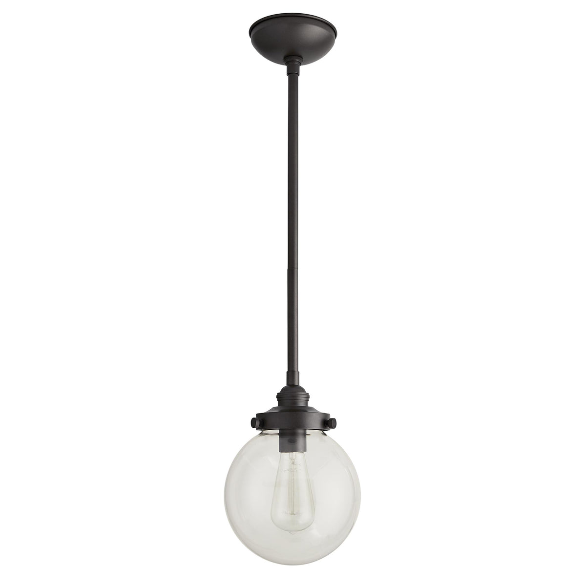 Sculptural Reeves Small Outdoor Pendant – Gray