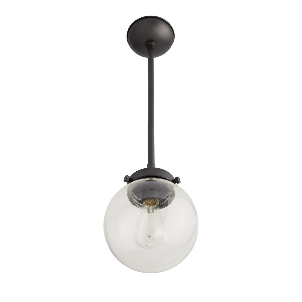 Sculptural Reeves Small Outdoor Pendant – Gray