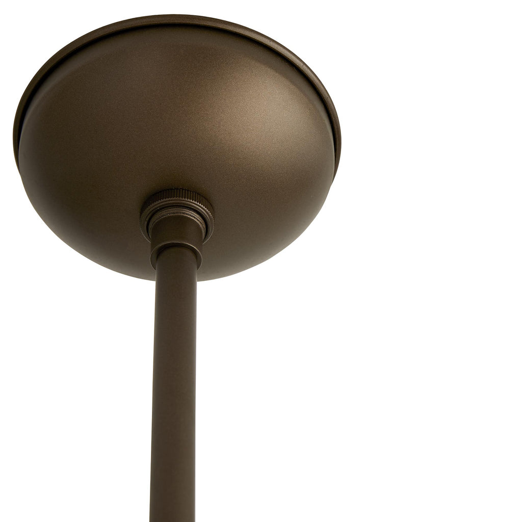 Sculptural Reeves Small Outdoor Pendant – Brown