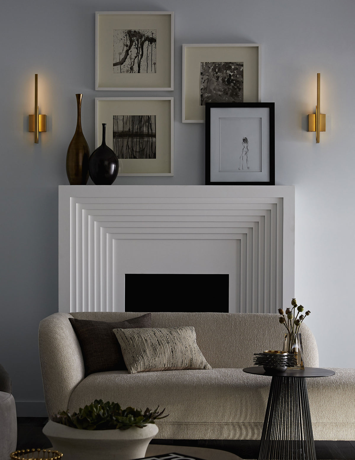 Sculptural Simba Wall Sconce, alternate view