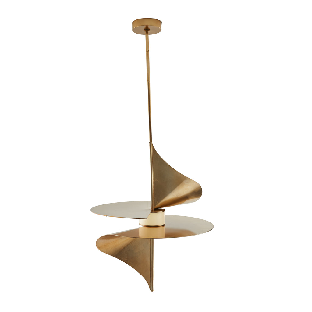 Sculptural Renly Pendant – Gold