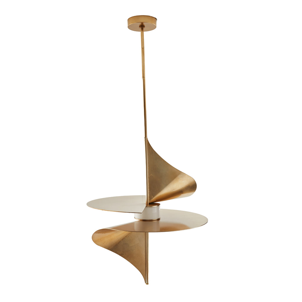 Sculptural Renly Pendant – Gold