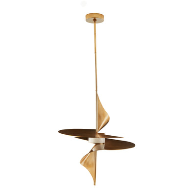 Sculptural Renly Pendant – Gold
