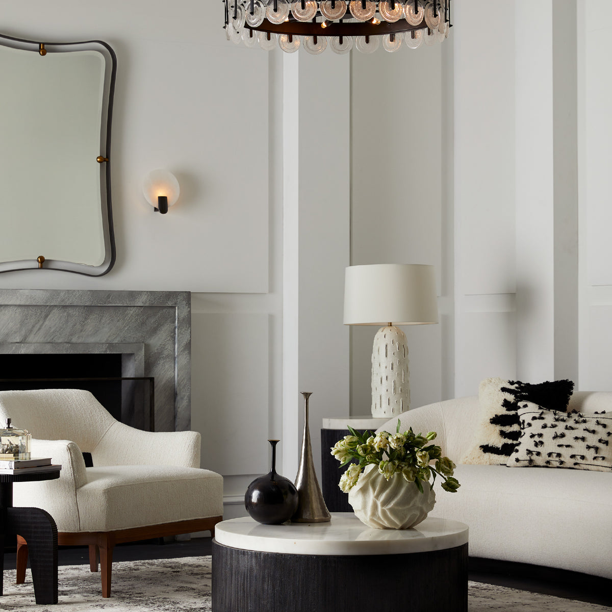 Sculptural Halette Wall Sconce, alternate view