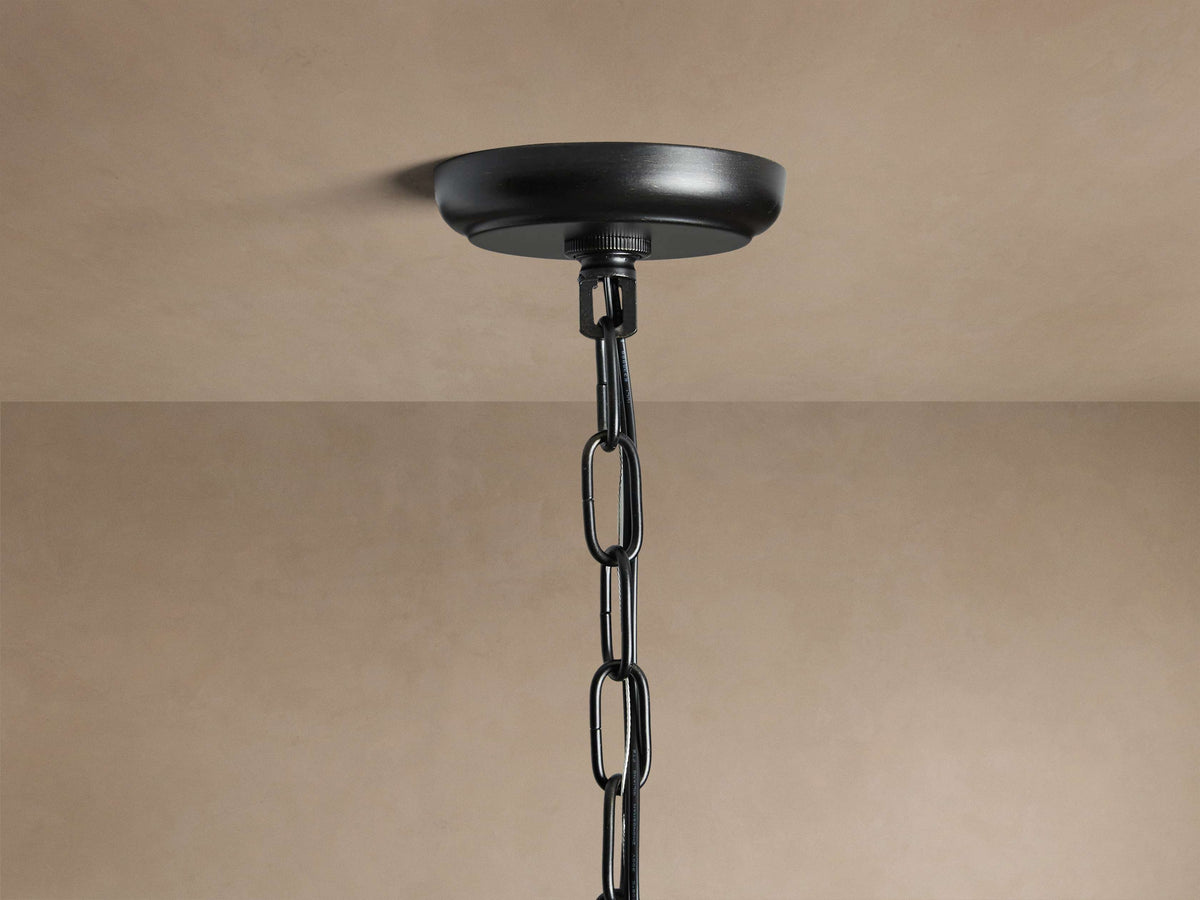 Sculptural Leyland 6 Light Chandelier