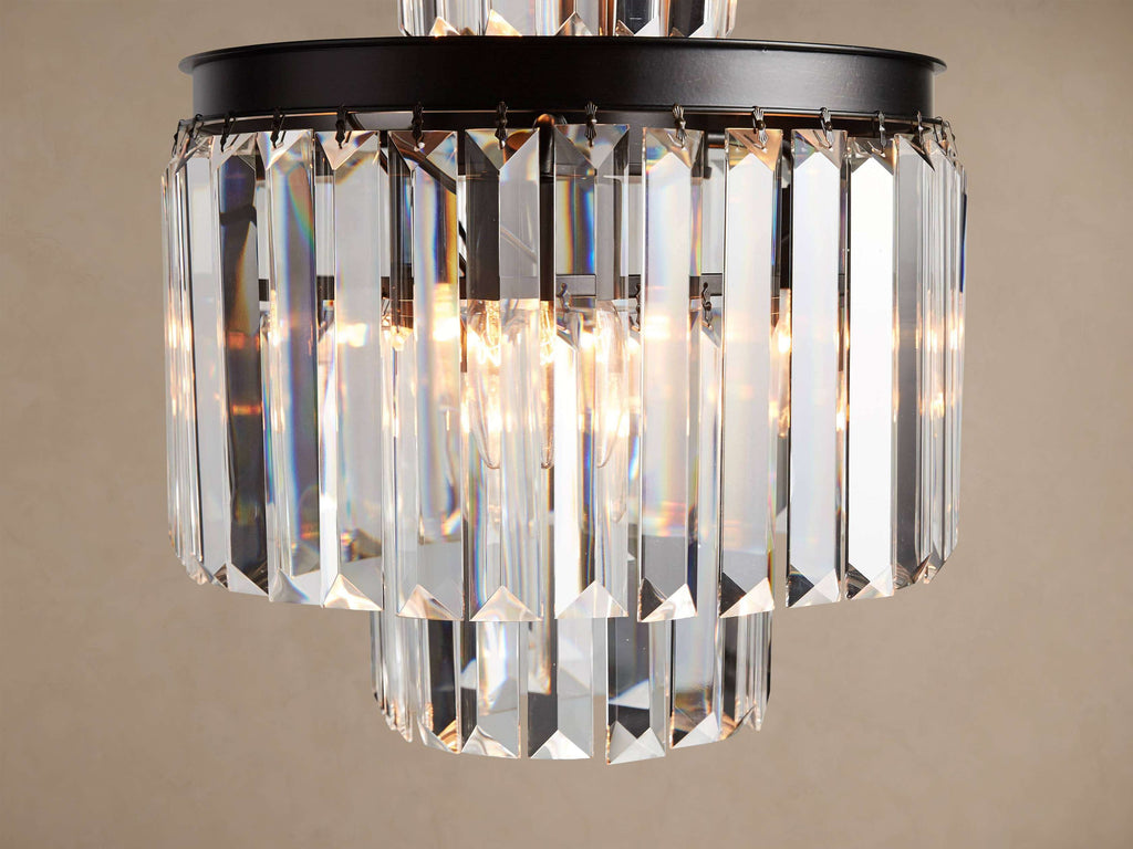 Sculptural Leyland 6 Light Chandelier
