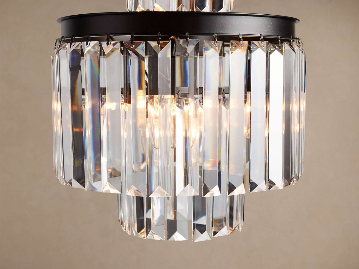 Sculptural Leyland 6 Light Chandelier