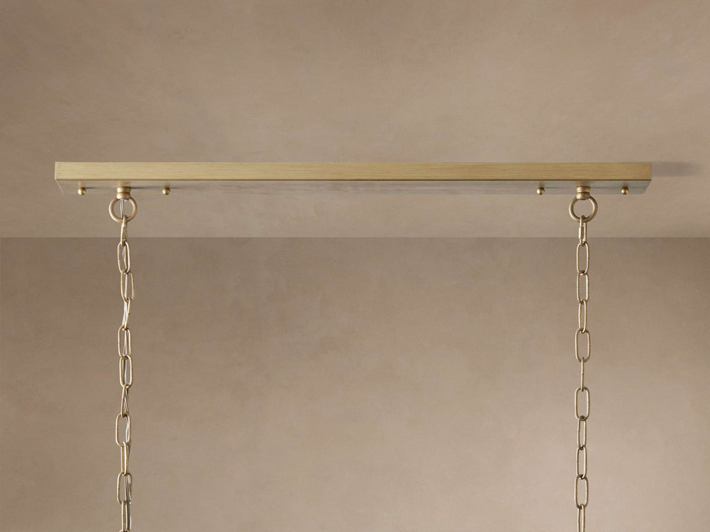 Sculptural Leyland Tiered Rectangular Chandelier