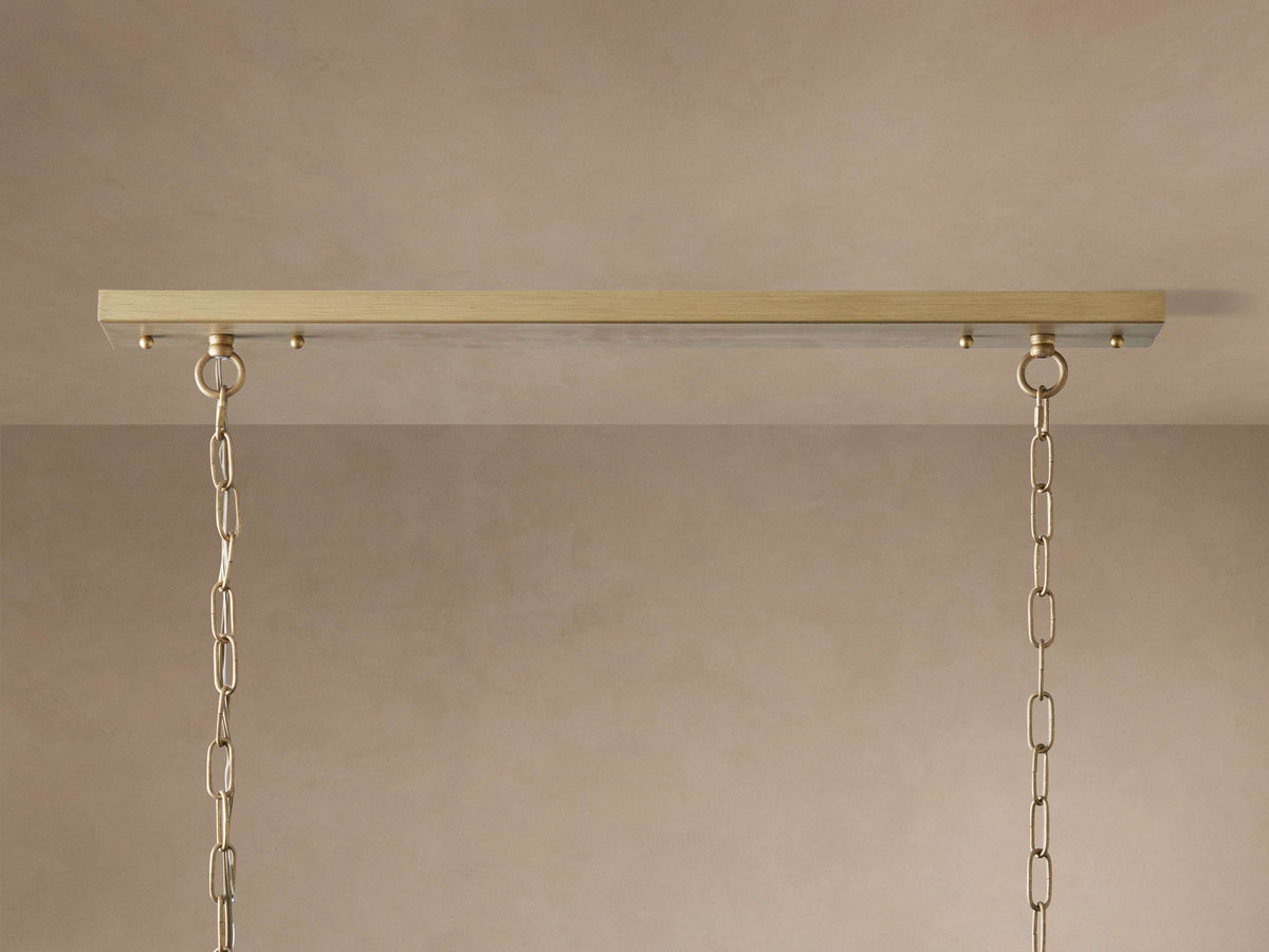 Sculptural Leyland Tiered Rectangular Chandelier