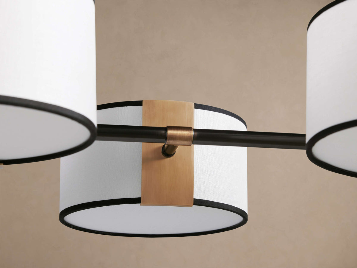 Artisan Daphne Fabric Linear Chandelier