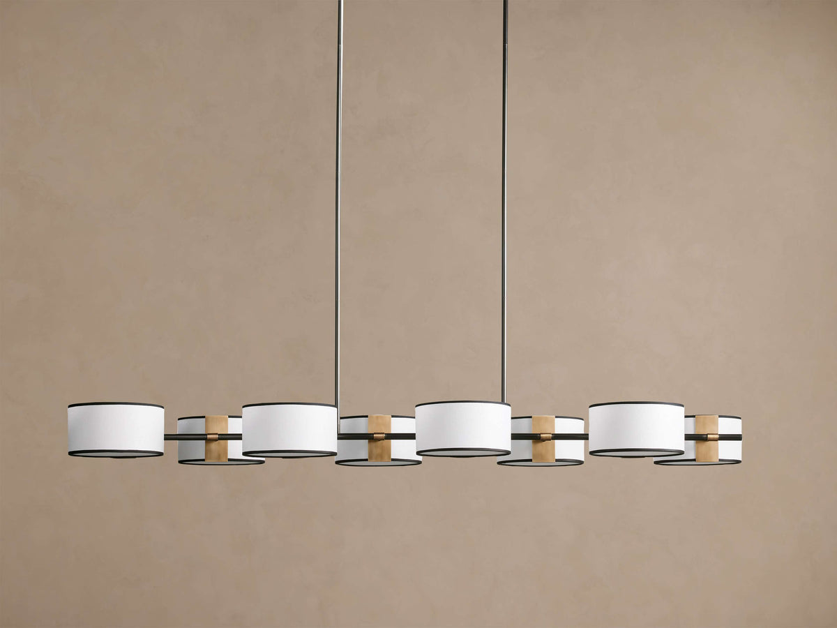 Artisan Daphne Fabric Linear Chandelier