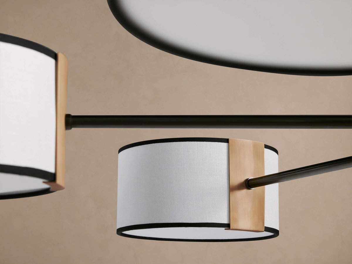 Artisan Daphne Fabric Round Chandelier