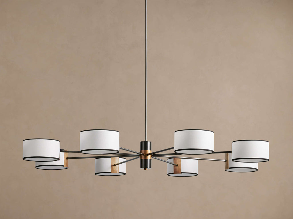 Artisan Daphne Fabric Round Chandelier