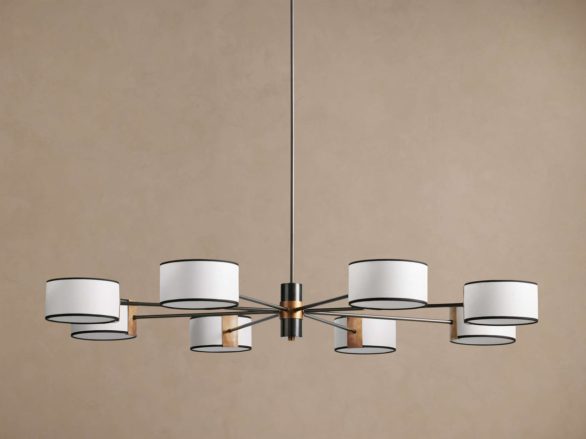 Artisan Daphne Fabric Round Chandelier