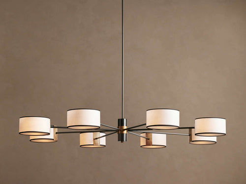 Daphne Fabric Round Chandelier