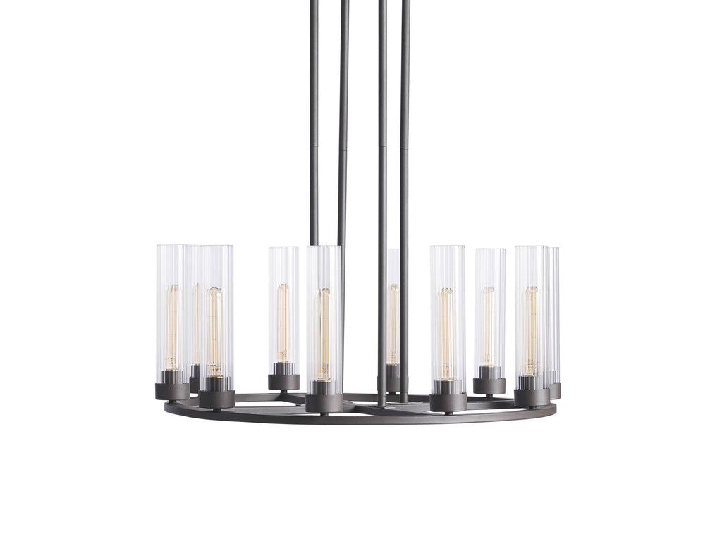 Heritage Andreas 10-Light Round Chandelier in Bronze