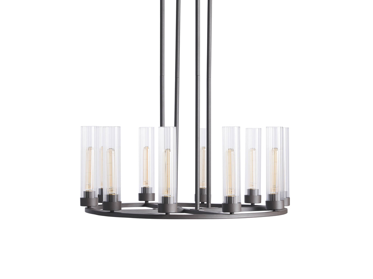Heritage Andreas 10-Light Round Chandelier in Bronze