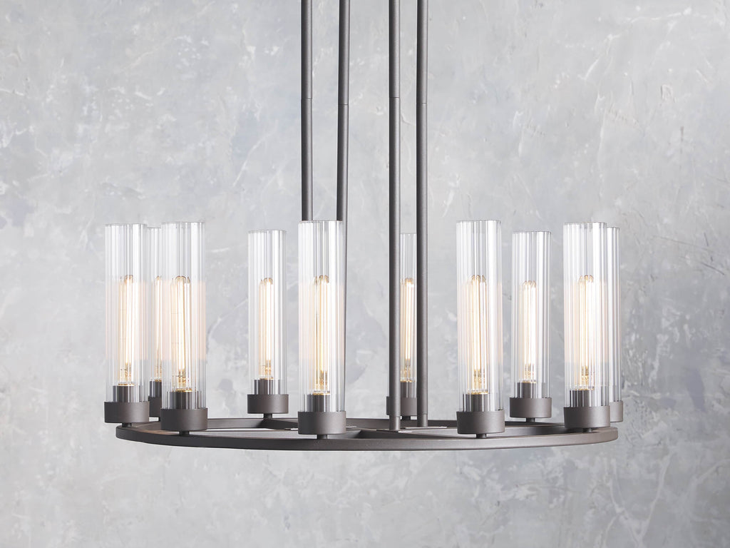Heritage Andreas 10-Light Round Chandelier in Bronze