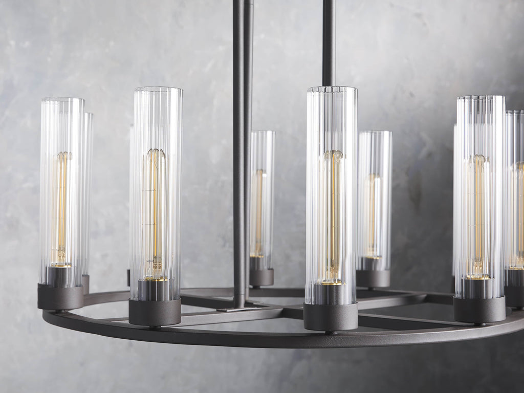 Heritage Andreas 10-Light Round Chandelier in Bronze