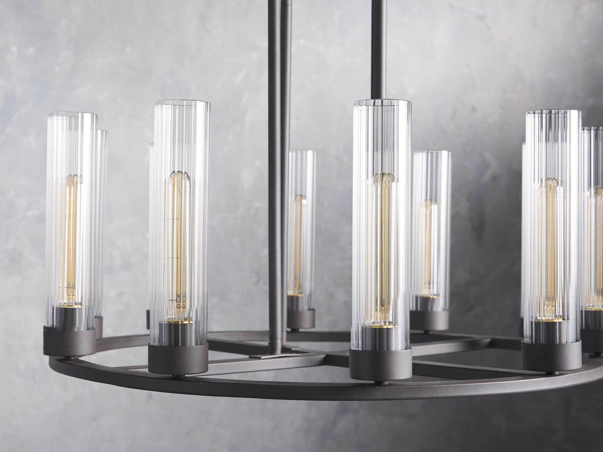 Heritage Andreas 10-Light Round Chandelier in Bronze