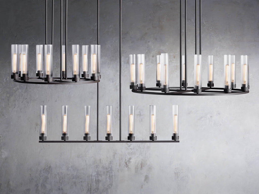 Heritage Andreas 10-Light Round Chandelier in Bronze