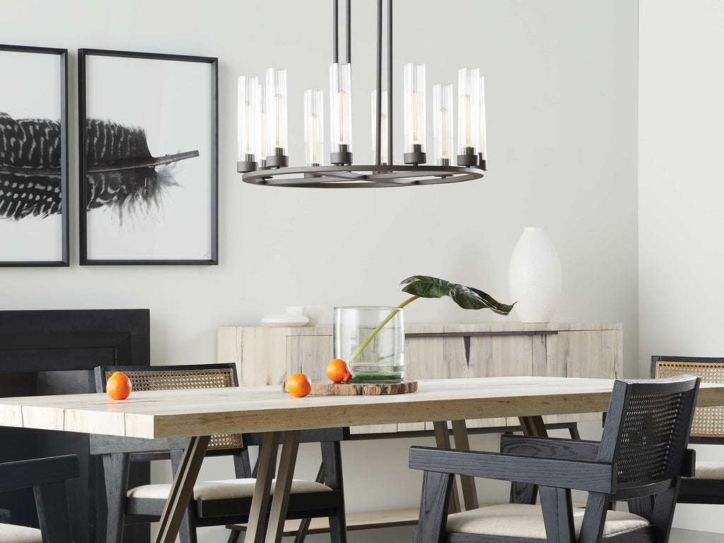 Heritage Andreas 10-Light Round Chandelier in Bronze