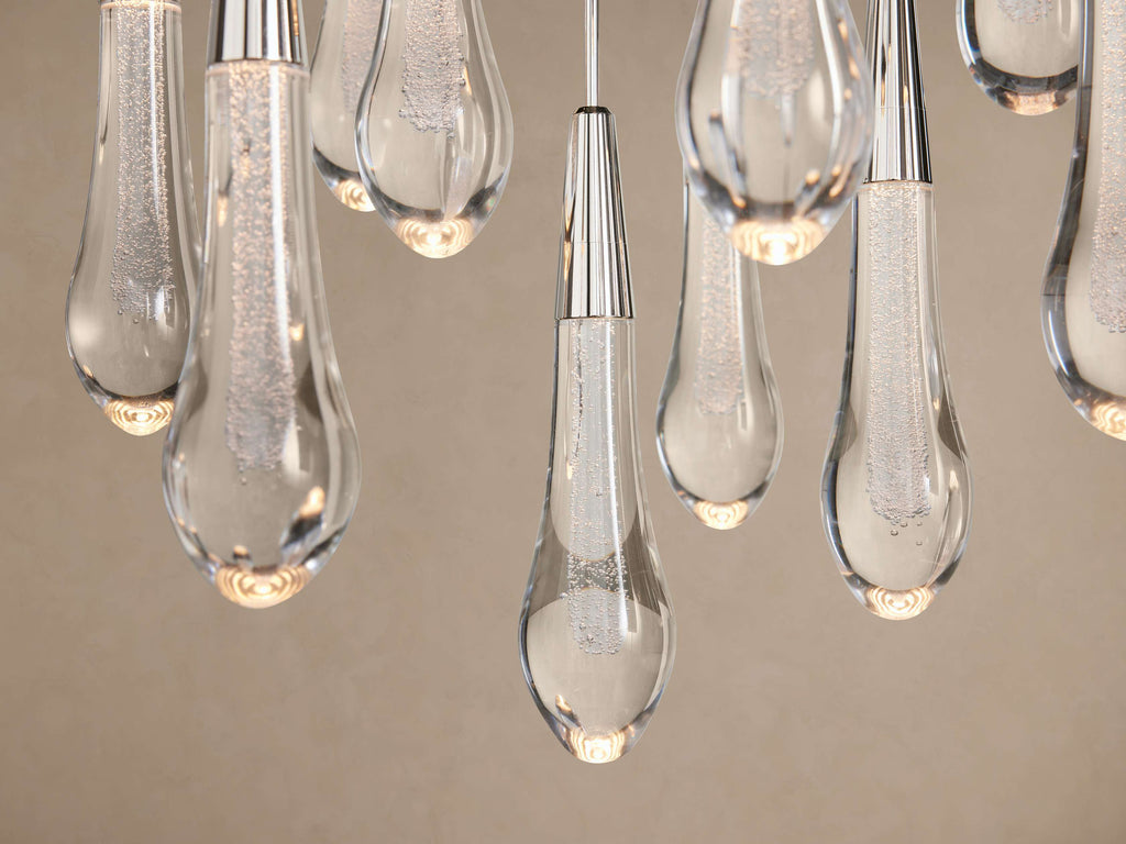 Signature Soltaire Round Chandelier in Nickel