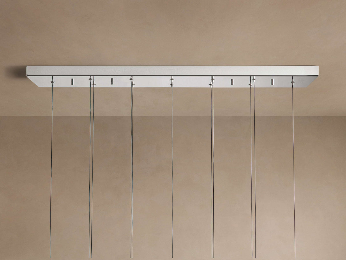 Signature Soltaire Linear Chandelier in Nickel