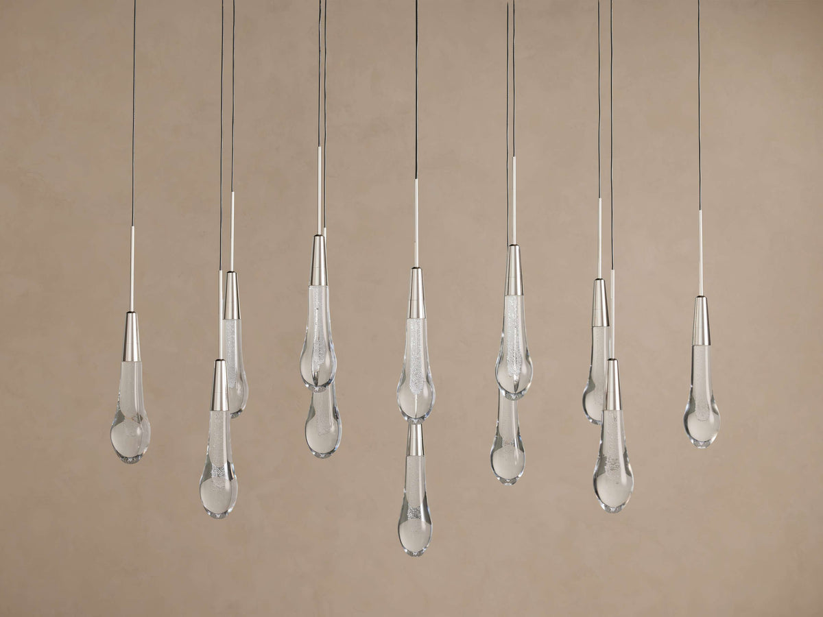 Signature Soltaire Linear Chandelier in Nickel
