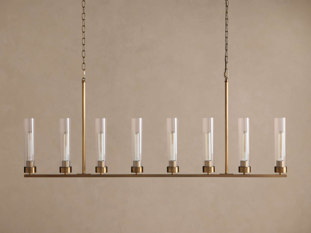 Heritage Andreas Linear Chandelier, alternate view