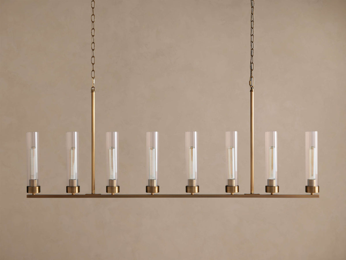 Heritage Andreas Linear Chandelier, alternate view